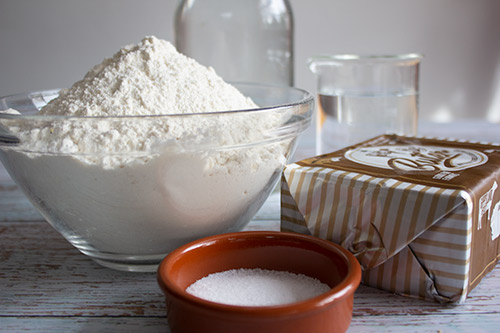Puff pastry ingredients